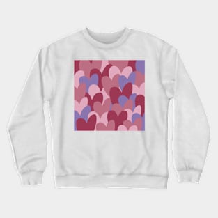 Heart Pattern Crewneck Sweatshirt